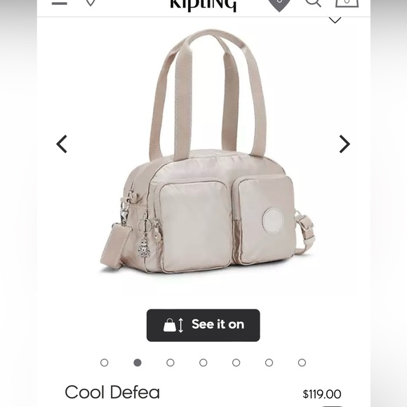 Kipling cool defea shoulder bag - Picture 2 of 4